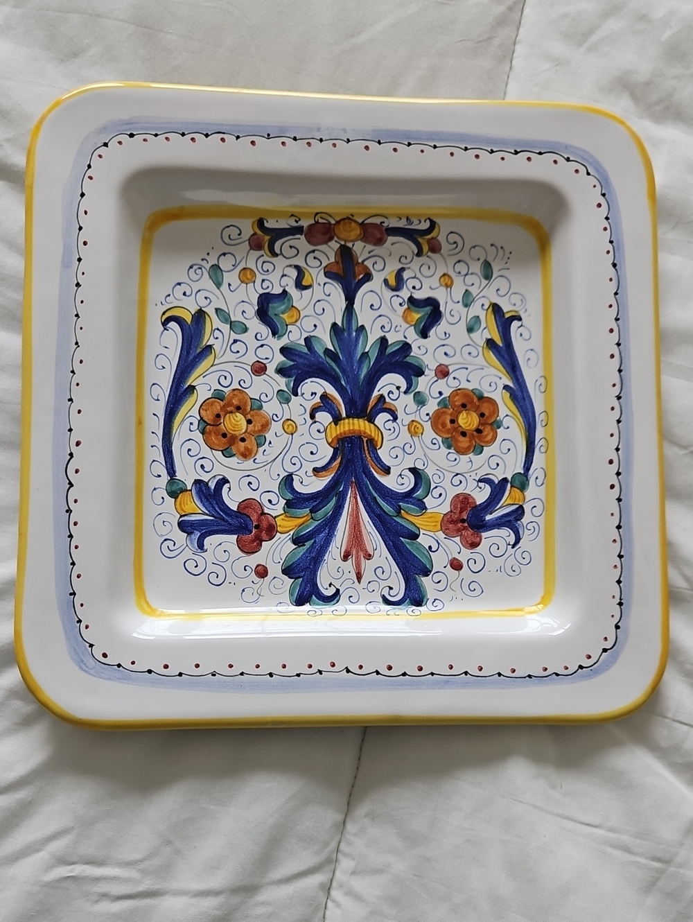 Beautiful Ricco Deruta Platter Made in Italy